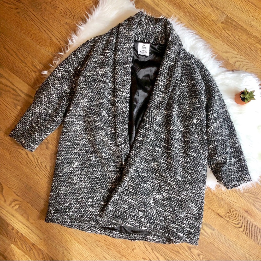 URBAN OUTFITTER gray heather yarn cardigans